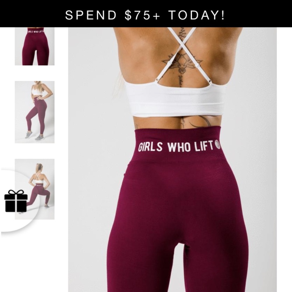 Girls Who Lift workout pants